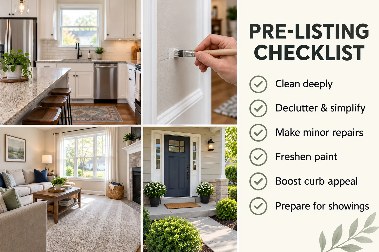 How to Prepare Your Home for Sale: A Pre-Listing Checklist